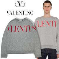 美品 国内正規品 VALENTINO ヴァレンティノ logo print sweatshirt SV3MF05NSFP ロゴ プリント スウェット トレーナー プルオーバー XS