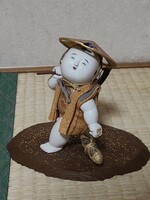 日本人形 御所人形 置物 郷土玩具 人形 岡本玉水　『　筍　？　』　玉水人形　竹の子　武子　？孟宗　？