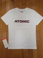 送料無料　未使用品　ATOMIC　アトミック　ロゴTシャツ サイズM　ホワイト
