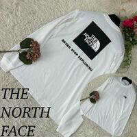 THENORTHFACE 新品未使用 ザノースフェイス ノースフェイス メンズ Mサイズ Tシャツ ロングスリーブ スクエアロゴ ロゴ刺繍 送料込 NT32442
