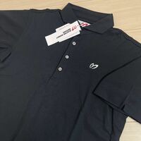 新品正規品 PEARLYGATES 5(L) マスターバニー 半袖ポロシャツ シンプル ブラックゴルフ 