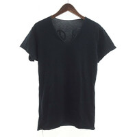 【特別価格】LUCIEN PELLAT-FINET カットオフ パズル ピース スカル プリント 半袖 Tシャツ ブラック メンズS