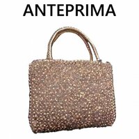 ANTEPRIMA アンテプリマ ワイヤーバッグ PVCワイヤー ミニハンドバッグ ピンクゴールド系 4185