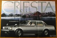 トヨタ クレスタ 昭和55年3月 The Exclusive Car CRESTA X51 ポスター形式？カタログ