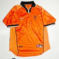 サッカー オランダ代表 イギリス製 ナイキ NIKE オレンジ 襟付き ユニフォーム 大人用Mサイズ
