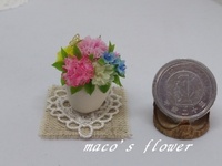 maco's miniature flower♪母の日☆カーネーションアレンジ♪