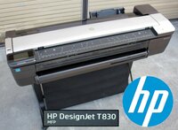 [動作OK 総印刷枚数44枚] HP DesignJet T830 A1 大判インクジェットプリンター スキャナー 複合機 [直接引取限定 福島県須賀川市]