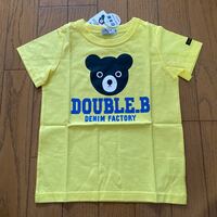 SALE 新品　ミキハウス　日本製　半袖Ｔシャツ　100 黄　Tシャツ DOUBLE B 子供服キッズ