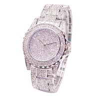 新品 プラチナptp/platinum plated ダイヤモンドcz 腕時計ブレスレット バングル ウォッチ 男女兼用 上質 質感 高級感 高品質 大人気 格安