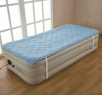 【即納】エアーベッド 専用 敷パッド ダブル ブルー Be-80135 190×140cm マリン商事 ベッドパッド 敷きパッド