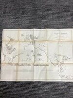 1854年 台湾 基隆港の海図と基隆近郊の大型地図 1856年オリジナル石版画