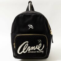 Arnie Arnold Palmer アーニー アーノルドパーマー キッズリュック ブラック 黒 ホワイト ゴールド コットン100% 子供鞄 カジュアル bag 鞄