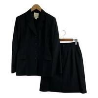 KUMIKYOKU 組曲 ウール混 ストライプ セットアップ ジャケット スカート スーツ size上3　下2/グレー レディース