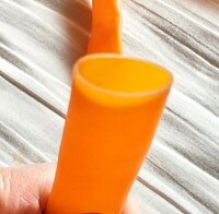 手釣り指保護　yo-zuri　指サック　ゴム製　1本約60センチ2本