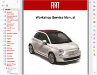 FIAT 500 2007-2012 ファクトリー ワークショップマニュアル リペアマニュアル 整備書 配線図　フィアット500　NEW