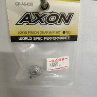 AXON PINION GEAR 64P 30T GP-A6-030、XRAY,BD,TRF,MTC,タミヤ、