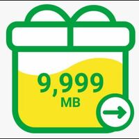 【迅速対応】mineo パケットギフト 約10GB(9999MB)　　（125）