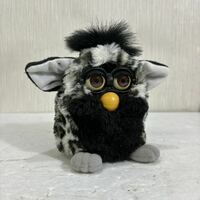 [K2938]1円スタート！ファービー 当時物 1998年製Furby TOMY レトロ ヒョウ柄 白黒