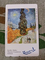 未使用テレホンカード　『糸杉と星の道』 ゴッホ展　Vincent VAN Gogh