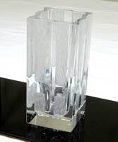 ★HOYA CRYSTAL　ホヤクリスタルガラス　花器　花瓶　箱付 CFS4318 　現品限　生産終了品