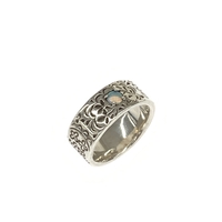 ◆agete アガット SVリング ◆ シルバーカラー オパール レディース 指輪 ring accessory アクセサリー