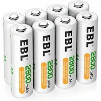 EBL 単三充電池 単3充電池 単3 充電池 単三電池 水素充電 2 ケース付き パック 8個 充電式 単3電池 71