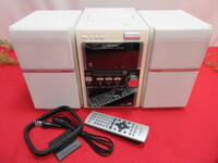 14RR496 Panasonic パナソニック SA-PM710SD SDステレオシステム ミニコンポ カセットテープ MD SD CD リモコン付き