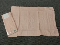 GY193-7)和晒ガーゼ/ガーゼツートンピローケース/枕カバー/２枚セット/ピンク × アイボリー/45ｃｍ × 65ｃｍ/綿100％/日本製/