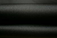 c013・シルク混・黒4m・Wフェイスサテン・無地・光沢有・張有・スーツ・スカート・ワンピース・ドレス