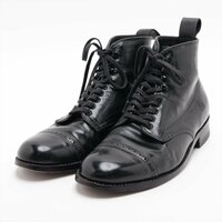 1円■オールデン■靴 シューズ 紳士 ビジネス レースアップ レザー ブーツ 本革 ブラック 黒 メンズ MMM L26-4