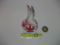 送料込み：ZUNOW ハミングバード＆ロゴ　 　1枚