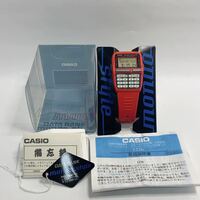 デッドストック CASIO DATA BANK MONDO STYLE カシオ データ バンク モンド スタイル DBC-63MS-4T デジタル 腕時計 稼働品 タグ,説明書