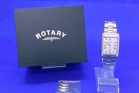 ロータリー ROTARY スタイリッシュな角型腕時計 CAMBRIDGEケンブリッジ アナログウォッチ 日にちデイト2針 GB05280