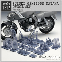 1/12　オリジナル３Dプリント　スズキGSX1100Sカタナ用　ディテールアップパーツセット .