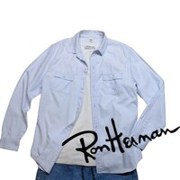 ●良品 Ron Heaman 大人が使いやすいオックスフォード織りワークシャツ 通年◎ 長袖シャツ ロンハーマン カリフォルニア 【 M 】
