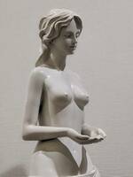 引き上げ品 女性の石膏像 オブジェ
