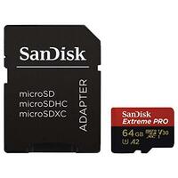 サンディスク ( SANDISK ) 64GB microSD Extreme PRO SDアダプター付き 海外パッケ