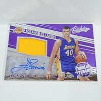 Panini 2016-17 ABSOLUTE Ivica Zubac #21 Tools of the Trade Jumbo Rookie Materials Signatures 41/49 49枚シリアル RC ルーキー auto