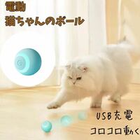猫おもちゃ 電動　USB充電 ストレス発散 自動回避 ボール 運動