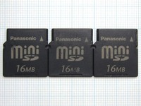 ★Panasonic miniSDメモリーカード １６ＭＢ ３枚 中古★送料６３円～