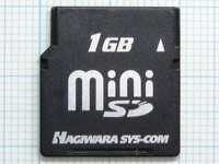 ★HAGIWARA SYS-COM miniSDメモリーカード １ＧＢ 中古★送料６３円～