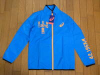 (物32) 定価11,000円　アシックス　東京マラソン2020　限定商品　ウィンドジャケット　2013A114 　青　メンズS