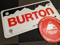 BURTON　バートン　大型スチール　看板　ロゴサインボード　立体　おまけ付き