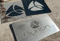 BURTON　バートン　ロゴバナー　ロゴサインプレート　アクリル立体看板　他サービス品有　お引取り限定