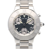 カルティエ クロノスカフ 腕時計 時計 ステンレススチール 2424 クオーツ メンズ 1年保証 CARTIER 中古