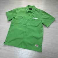 X-LARGE エクストララージ OG WORK SHIRT 半袖シャツ グリーン色 メンズ サイズM 美品