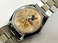 ☆希少！ウォルトディズニー ミッキーマウス 5000-7000 メンズ腕時計《現状稼働品/中古品》☆ 