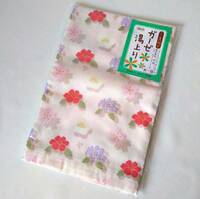 ガーゼ湯上りタオル 新品 3重合わせ 日本製 ピンク桜/紫陽花/椿 140cm×70cm
