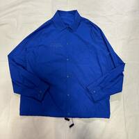 24SS 新品 Mountain Research マウンテンリサーチ Coach Shirt コーチジャケット ナイロンシャツ BLUE