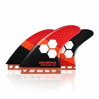 ◆新品　AQUBONA honeycomb AM2　ハニカム フューチャーフィン対応 ３枚 セット カーボン スラスタ AM2/LARGE/MEDIUM レッド